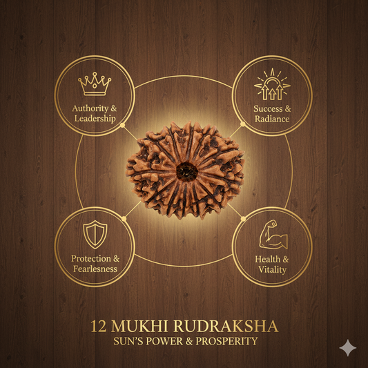 12 Mukhi Rudraksha Original Certified (Nepal)