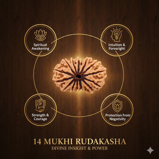 14 Mukhi Rudraksha Nepali Lab Certified