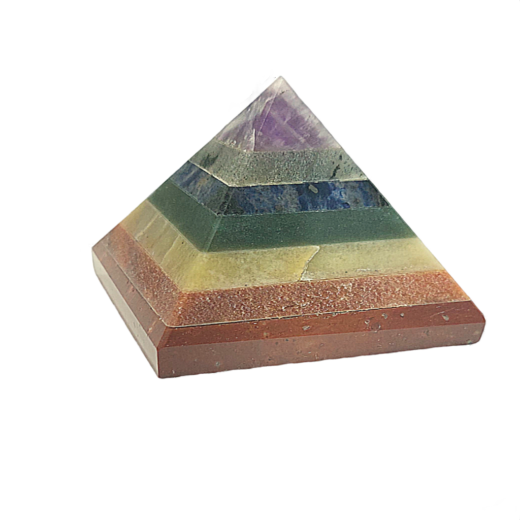 7 Chakra Orgone Pyramid for Reiki Healing and Balancing Energy