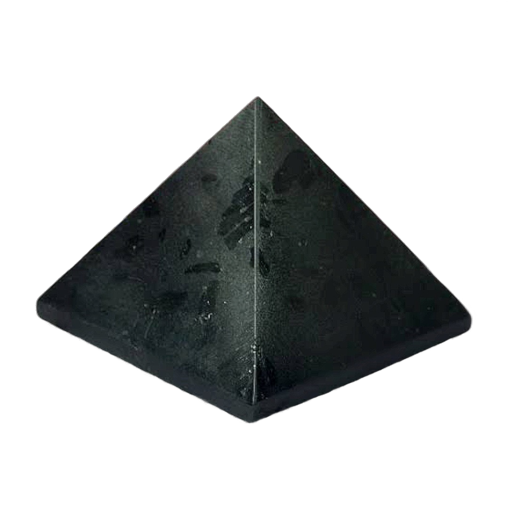 Black Tourmaline Pyramid for EMF Protection and Grounding Energy