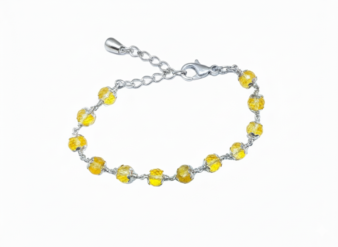 Citrine Silver Bracelet
