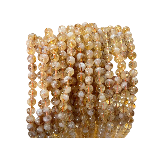 Citrine Jap Mala: 108 Bead Abundance and Happiness Beads