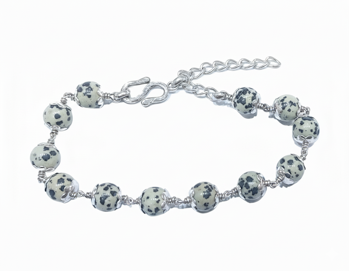 Jasper Silver Bracelet