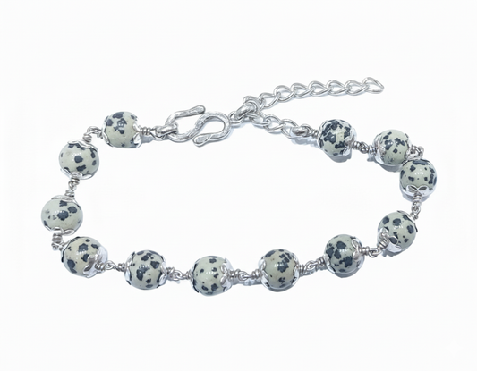 Jasper Silver Bracelet