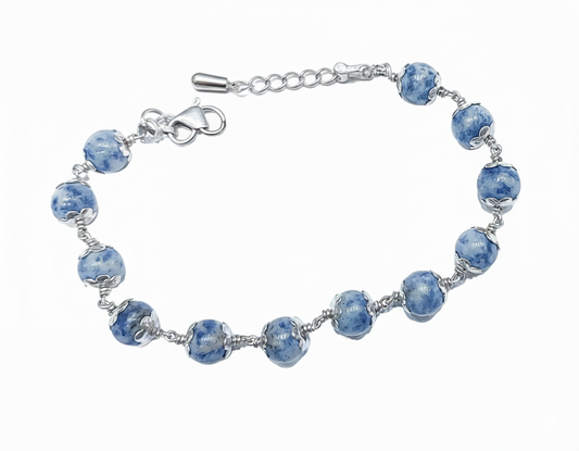 Lapis Silver Bracelet