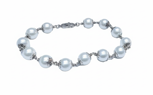 Pearl Silver Bracelet