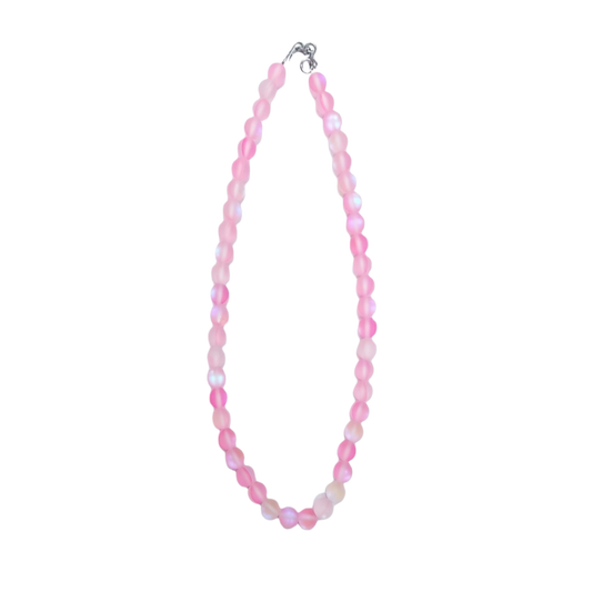 Pink Aura Labradorite Mala (16 inch)