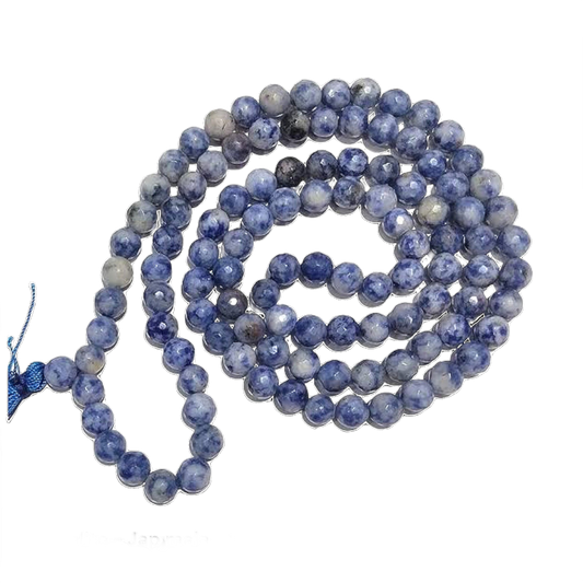 Sodalite Jap Mala: 108 Bead Crystal for Meditation and Peace