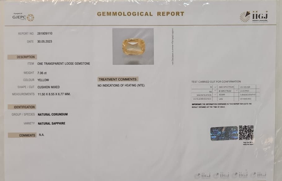 Yellow Sapphire (Premium) - Sri Lanka