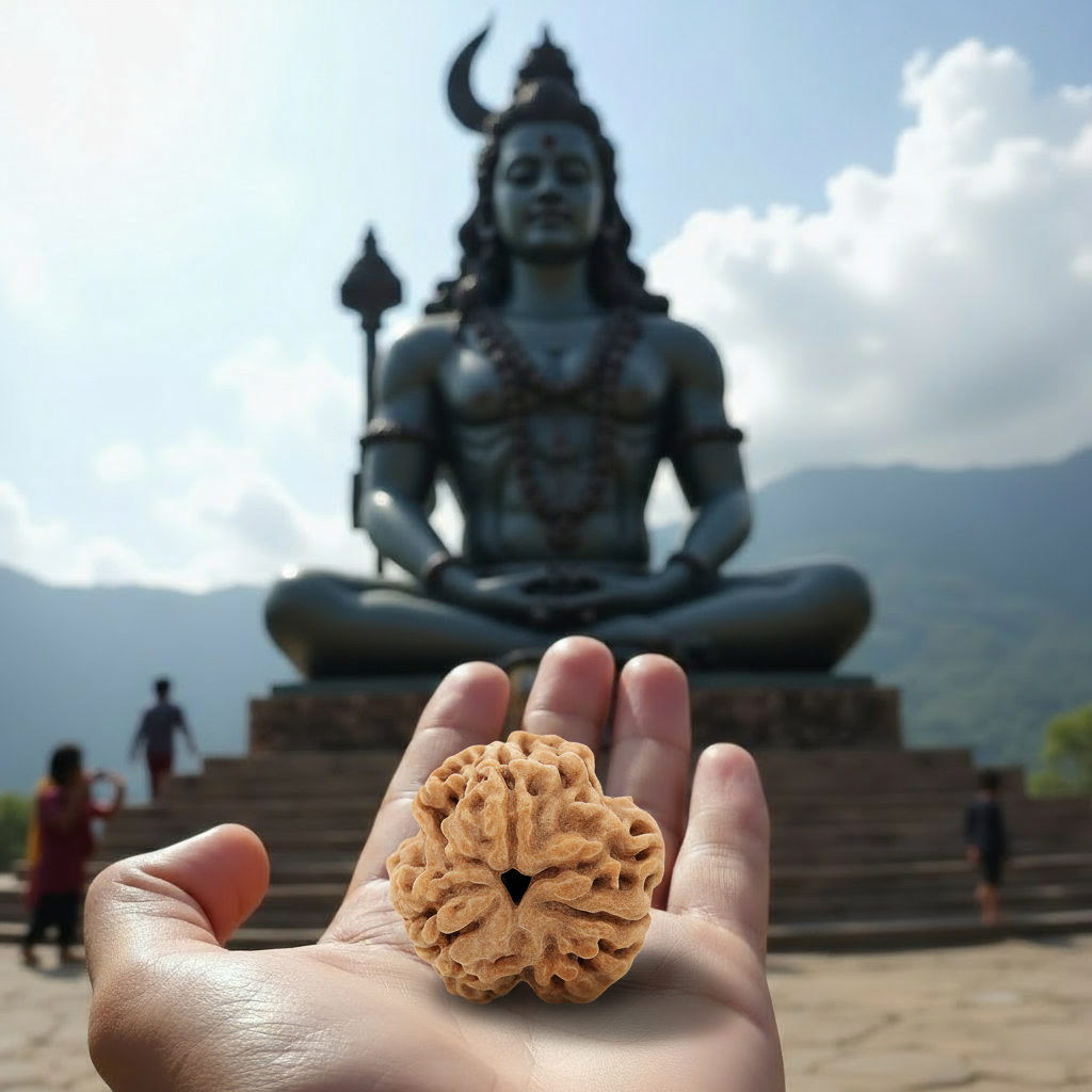 3 Mukhi Rudraksha Lab Certified (Nepal)