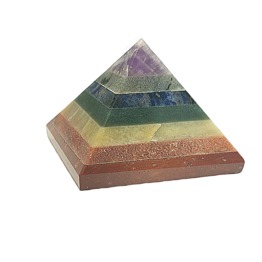 7 Chakra Orgone Pyramid for Reiki Healing and Balancing Energy
