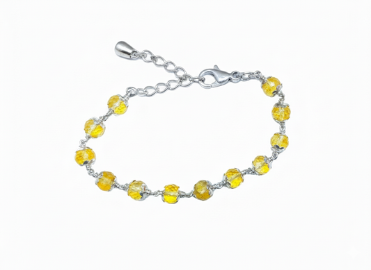 Citrine Silver Bracelet