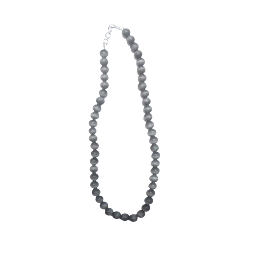 Gray Selenite Mala (16 inch)