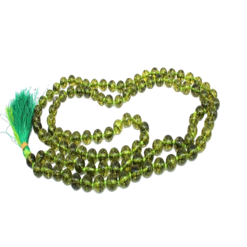 Peridot Jap Mala: 108 Bead Crystal for Prosperity