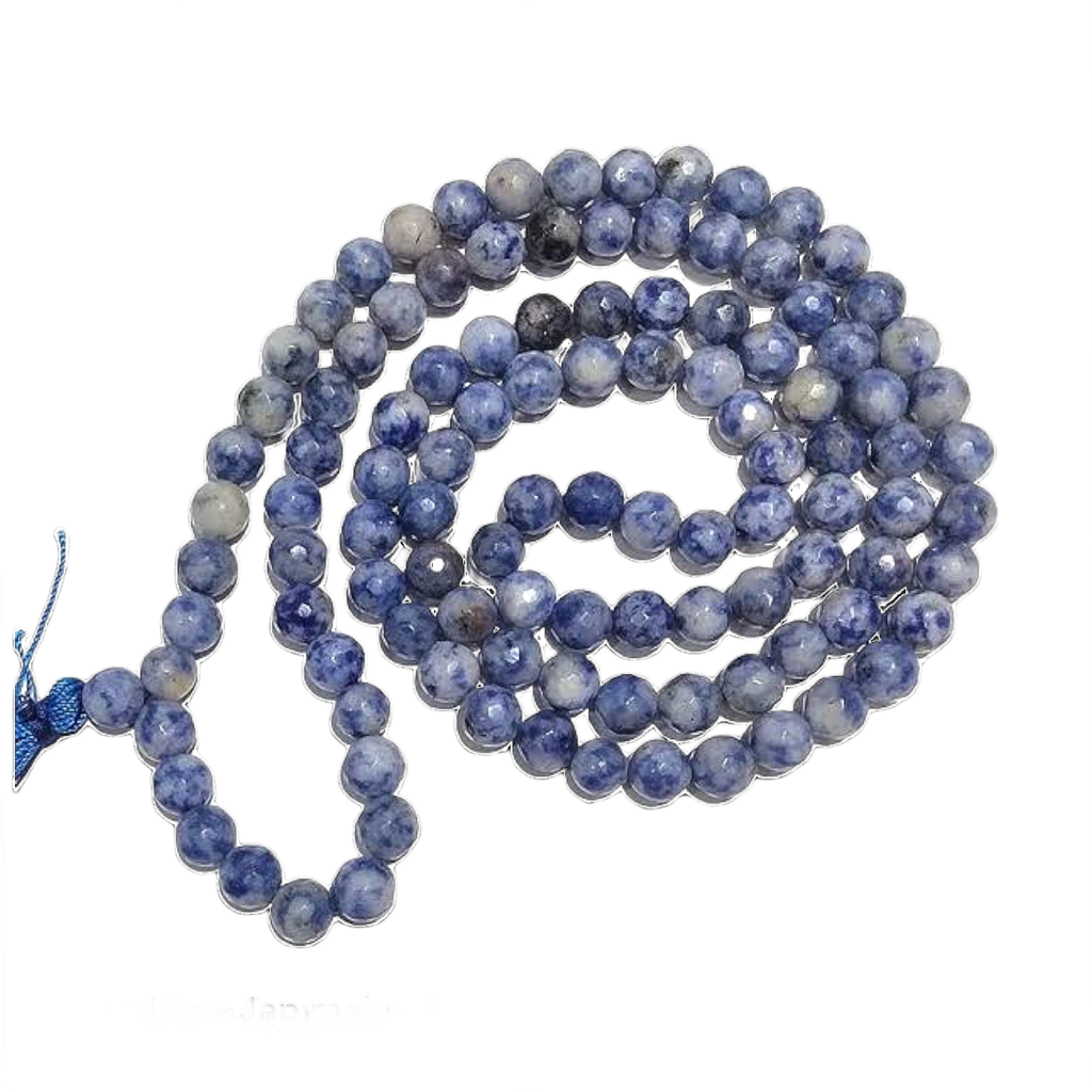 Sodalite Jap Mala: 108 Bead Crystal for Meditation and Peace